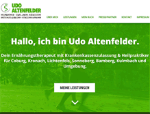 Tablet Screenshot of ernaehrungsberatung-coburg.de